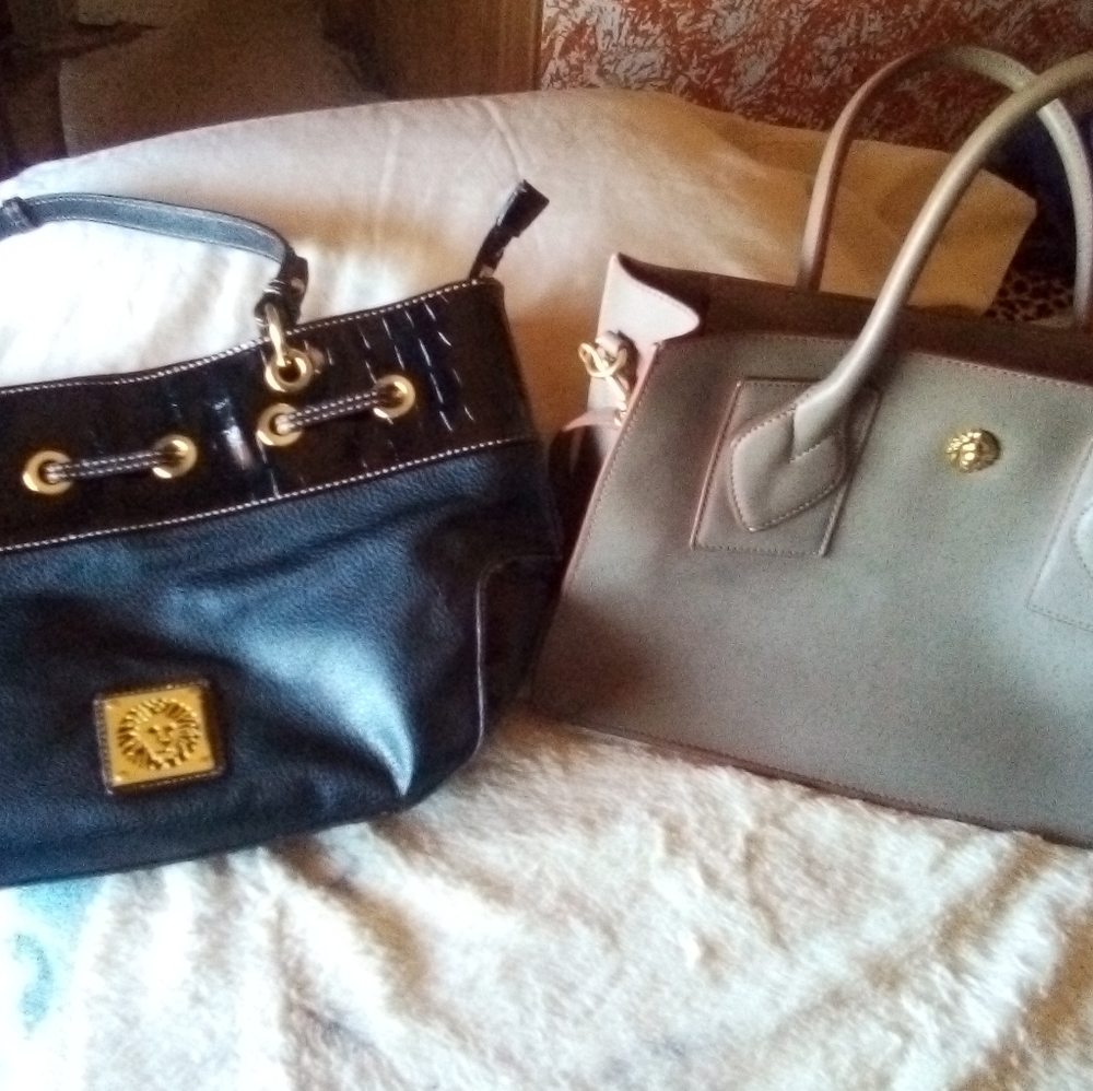 Two Annie klien purses